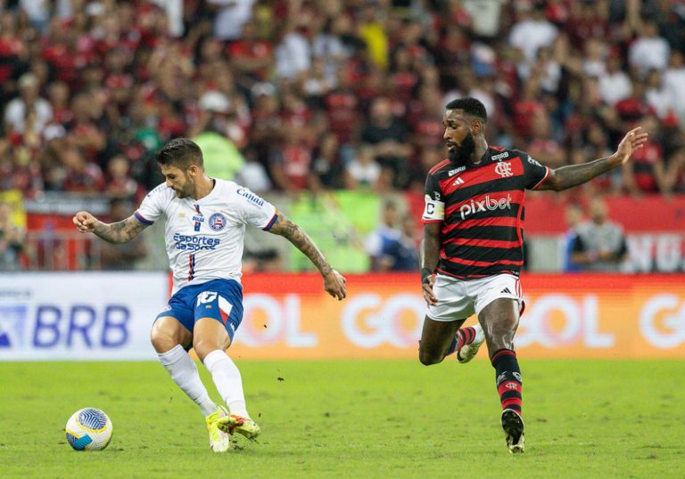 Everaldo e Gerson em Bahia x Flamengo