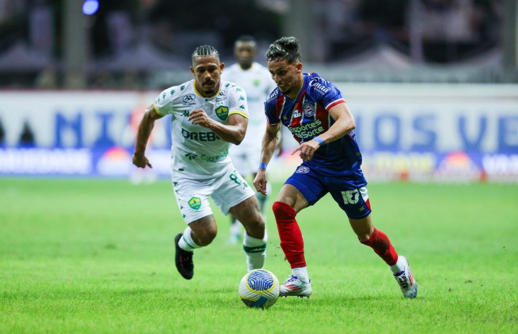 Biel durante jogo do Bahia contra o Cuiabá