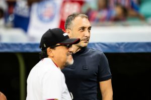 Cadu Santoro e raul aguirre, dirigentes do bahia