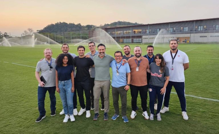 Diretoria do Bahia em visita ao Red Bull Bragantino no CT