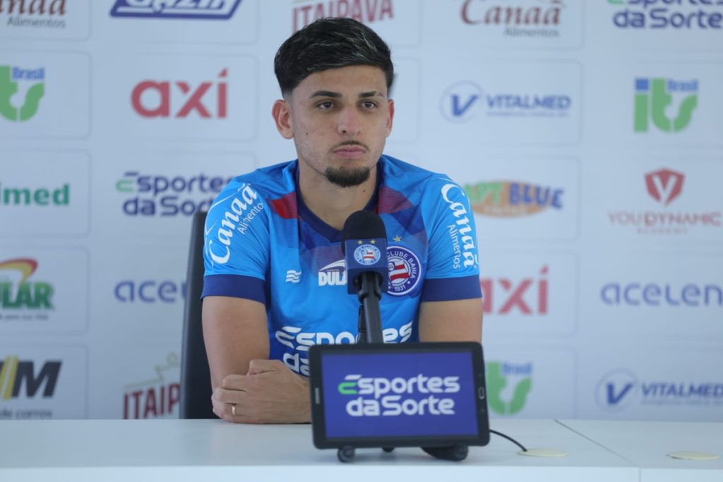 biel fala em entrevista coletiva no bahia