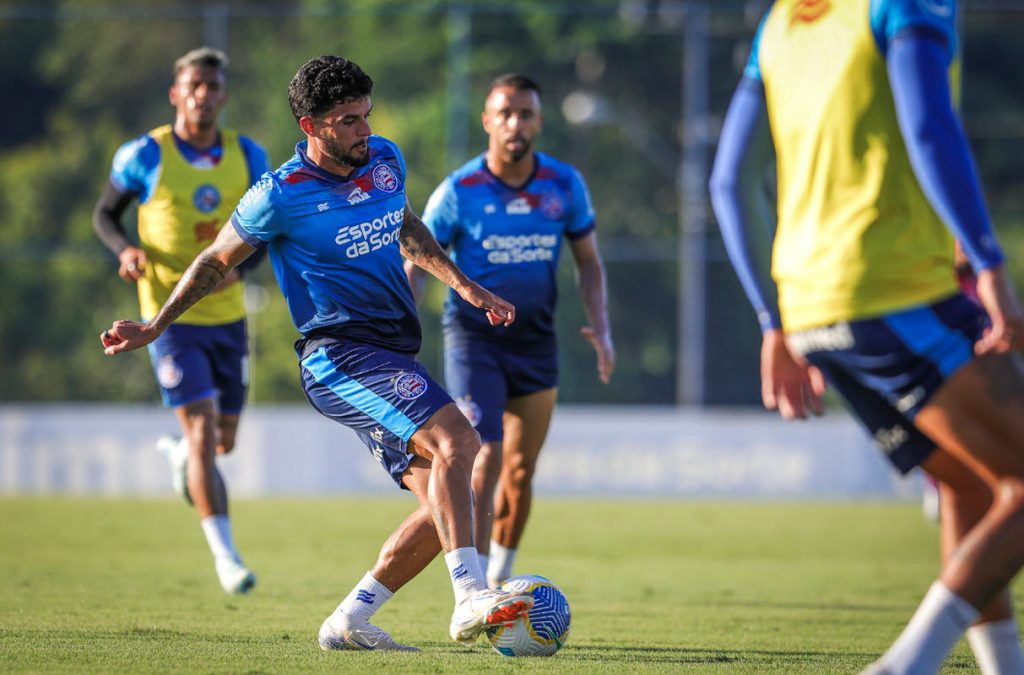 cauly em treino do bahia