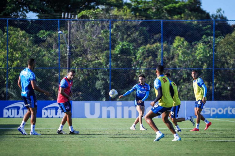 treino do bahia com biel em campo