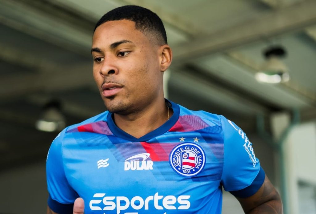 caio roque em treino no ct do bahia