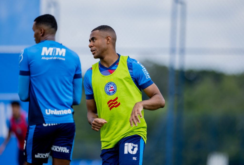 erick em treino do bahia