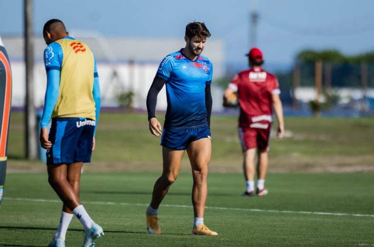 everaldo em treino do bahia