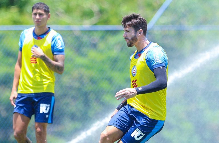 everaldo em treino do bahia