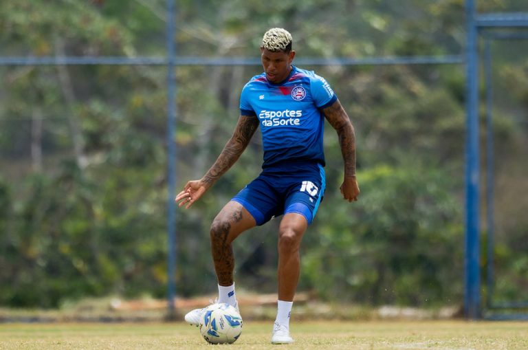 marcos victor em treino do bahia