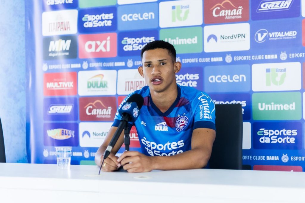 tiago, atacante do bahia, em entrevista