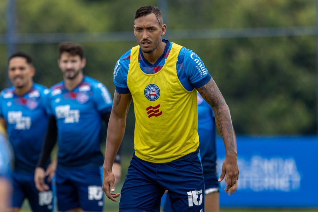 david duarte em treino do bahia