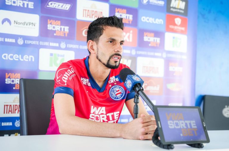 marcos felipe em coletiva do bahia