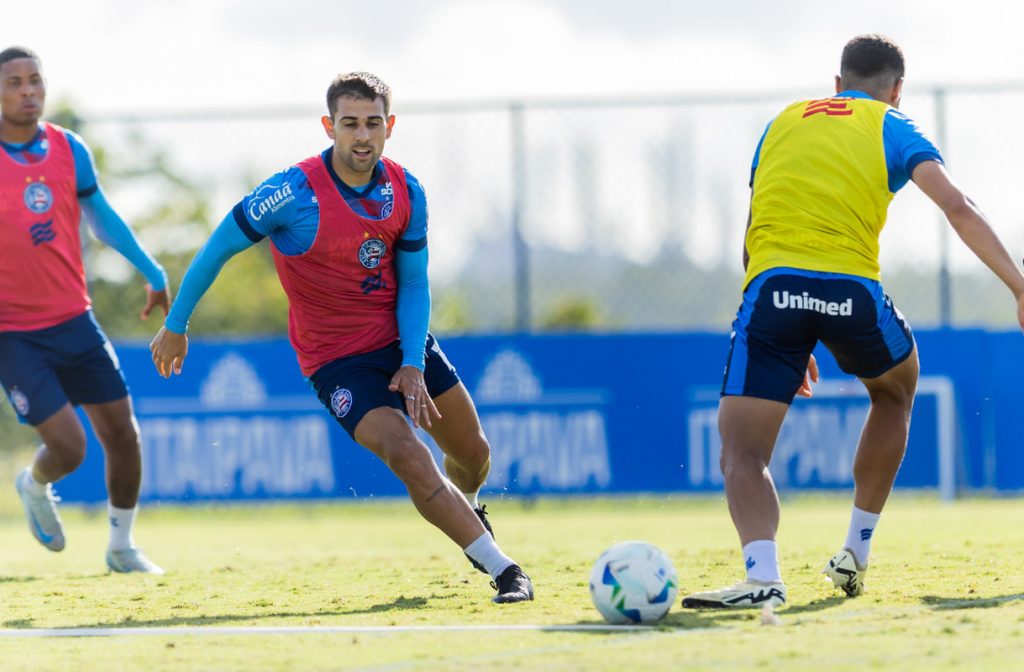 treino do bahia no ct com acevedo