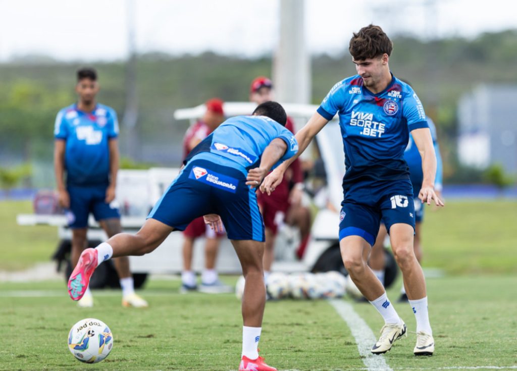 fredi em treino do bahia