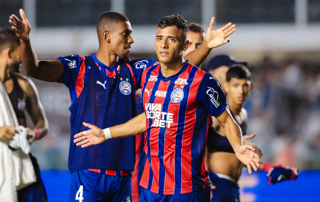 lucho em santos x bahia