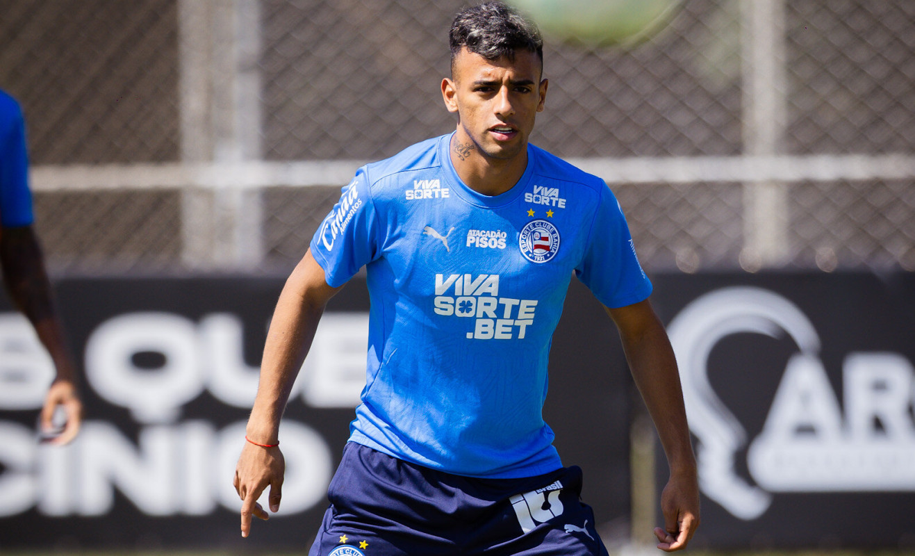 lucho em treino do bahia