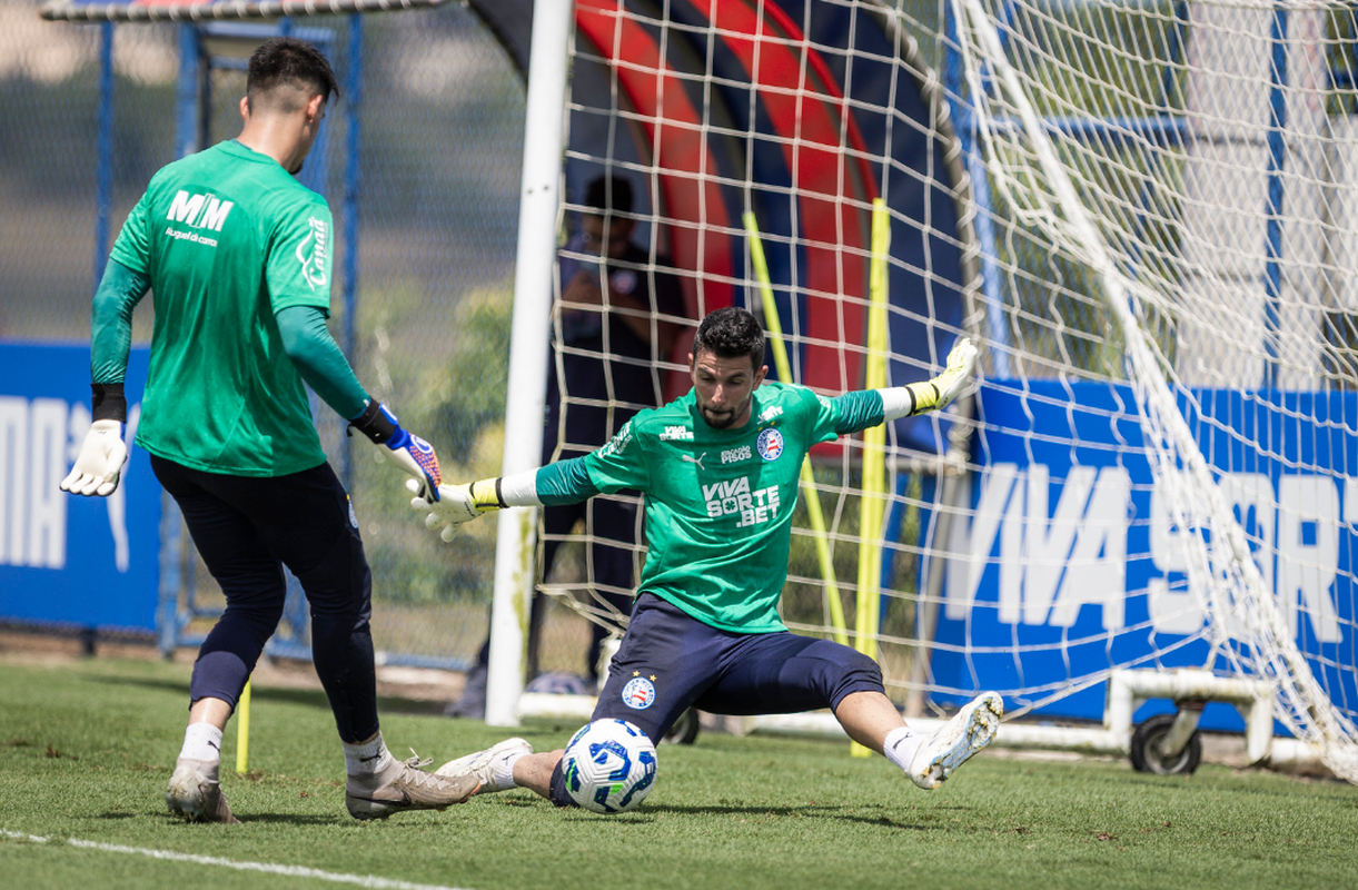 marcos felipe em treino do bahia