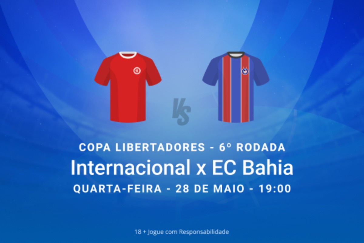 Internacional x Bahia 28.05 na Libertadores 2025