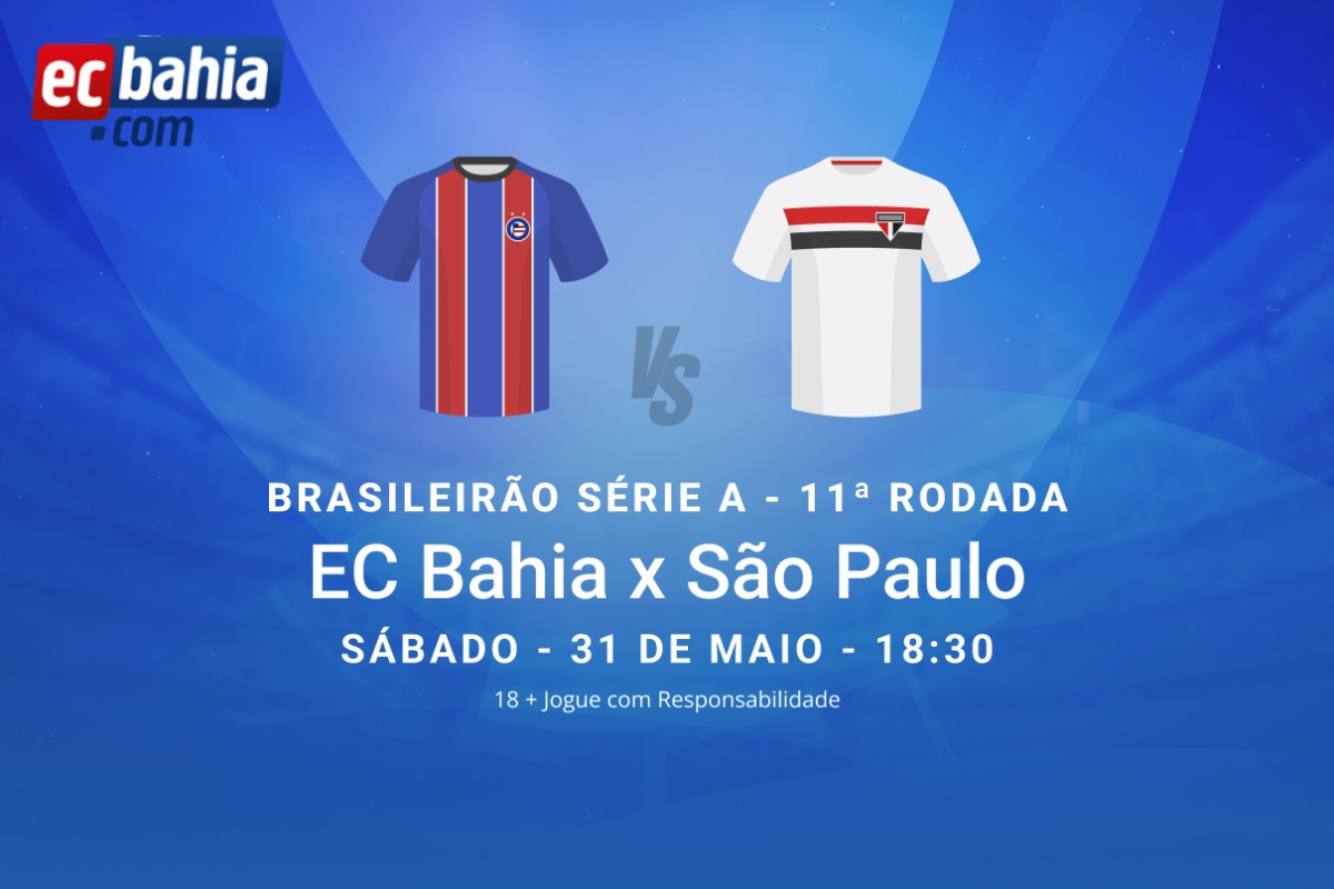 Palpite Bahia x São Paulo - 31.05 - Brasileirão