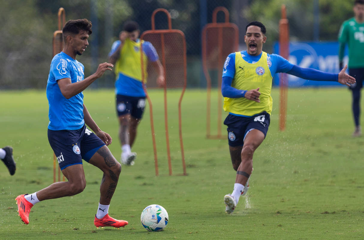 treino do bahia com kauã davi e gilberto