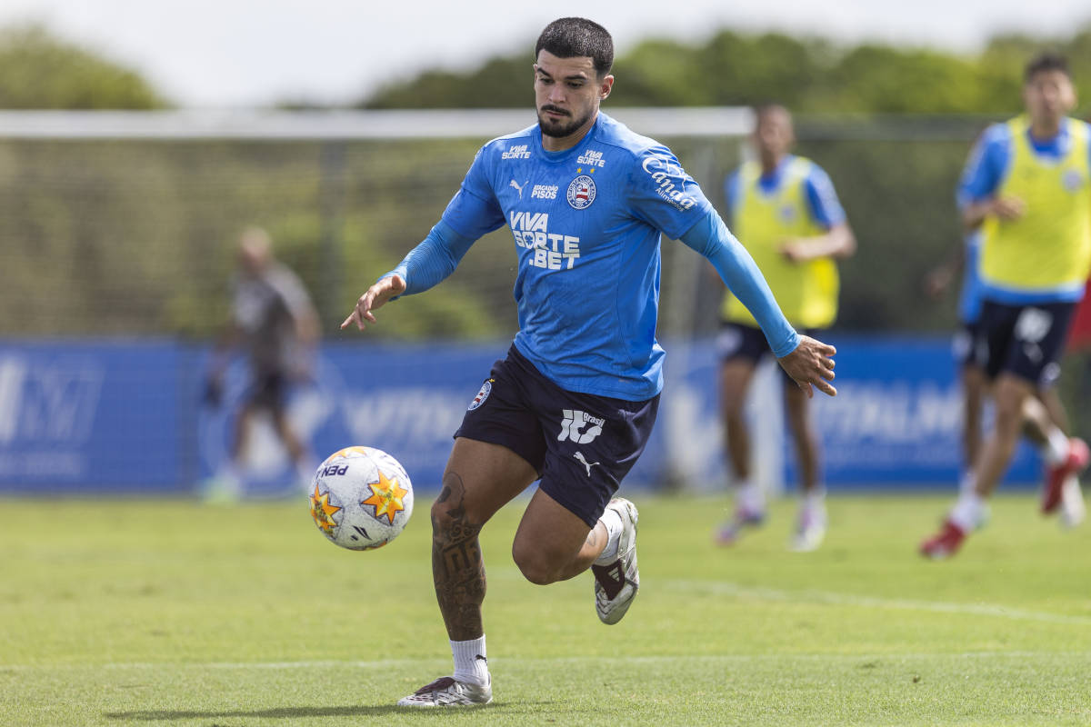 cauly em treino do bahia