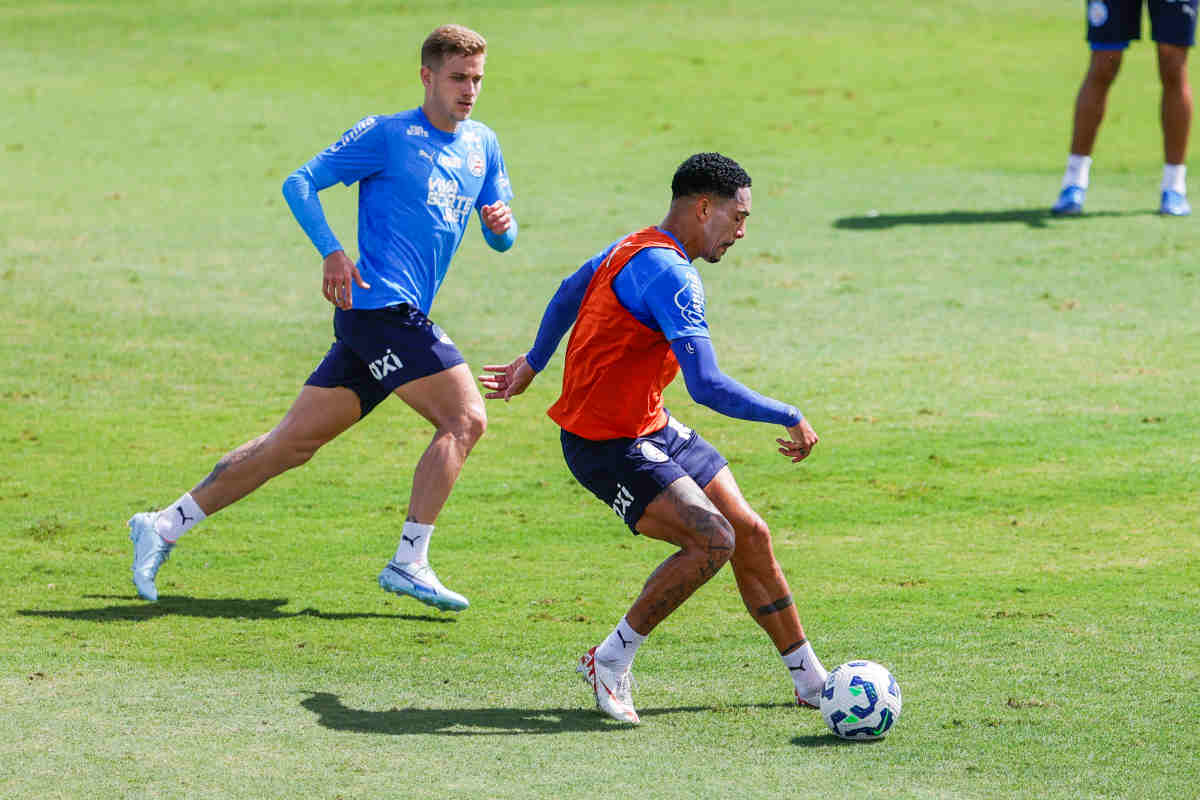 treino do bahia com jota e gilberto