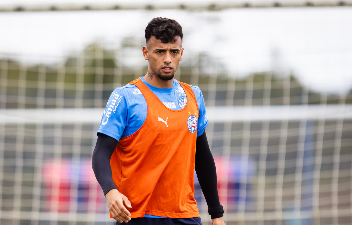 lucho em treino do bahia
