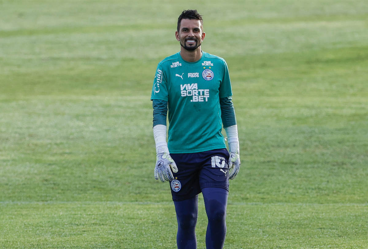 marcos felipe em treino do bahia