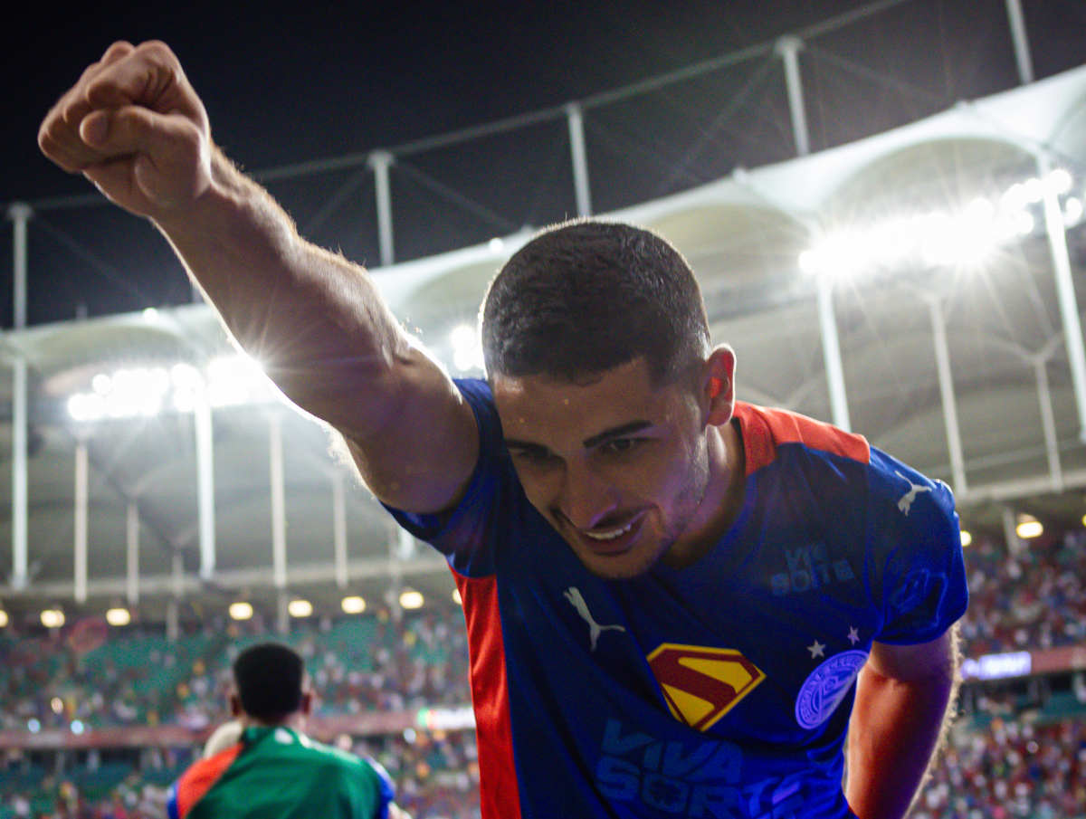 michel araújo comemora triunfo do bahia
