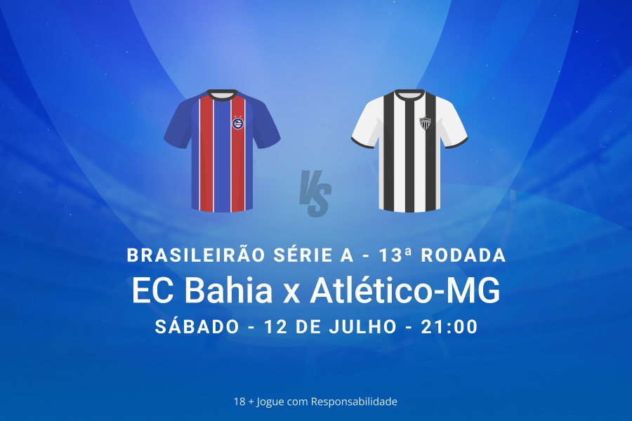 Palpites Bahia x Atlético-MG pelo Brasileirão Série A