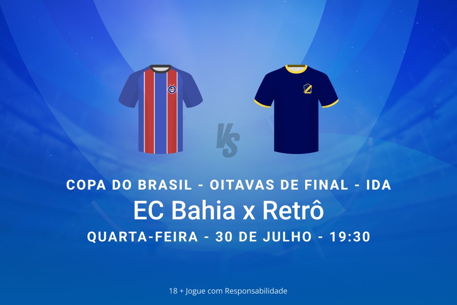 Palpites Bahia x Retrô na Copa do Brasil