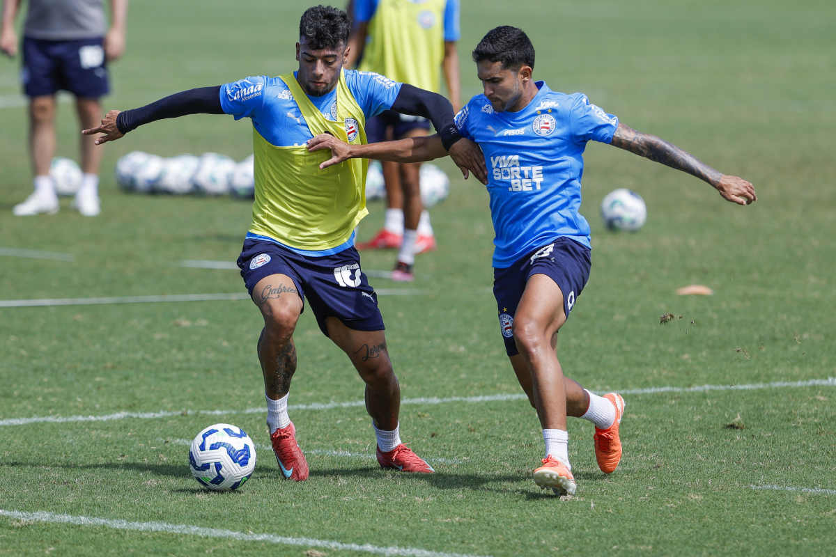 treino do bahia com lucho