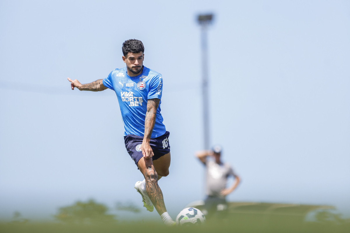 cauly em treino do bahia