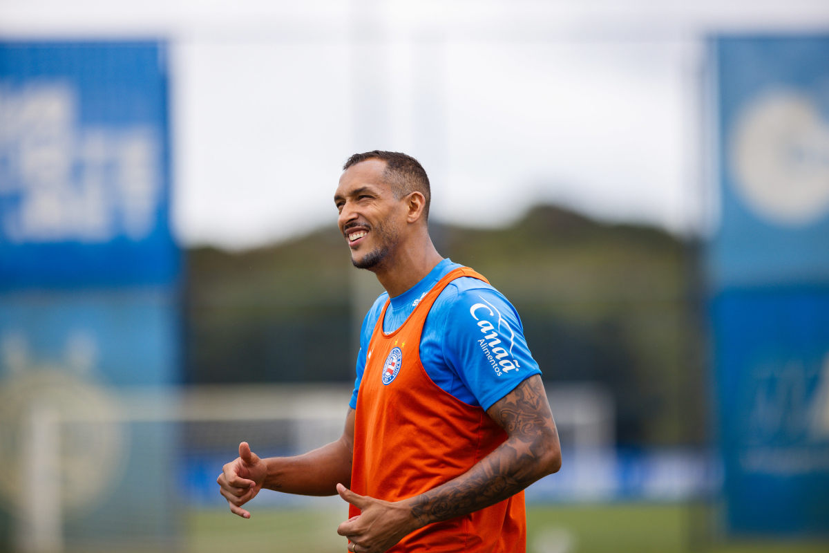 david duarte em treino do bahia