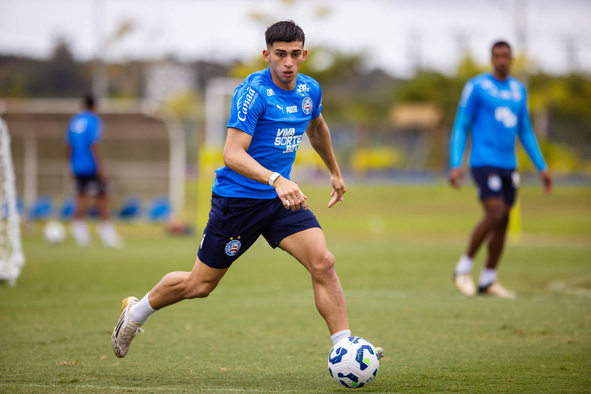 sanabria em treino do bahia