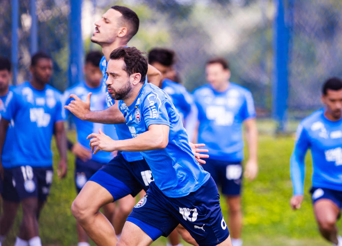 treino do bahia com everton ribeiro e gabriel xavier