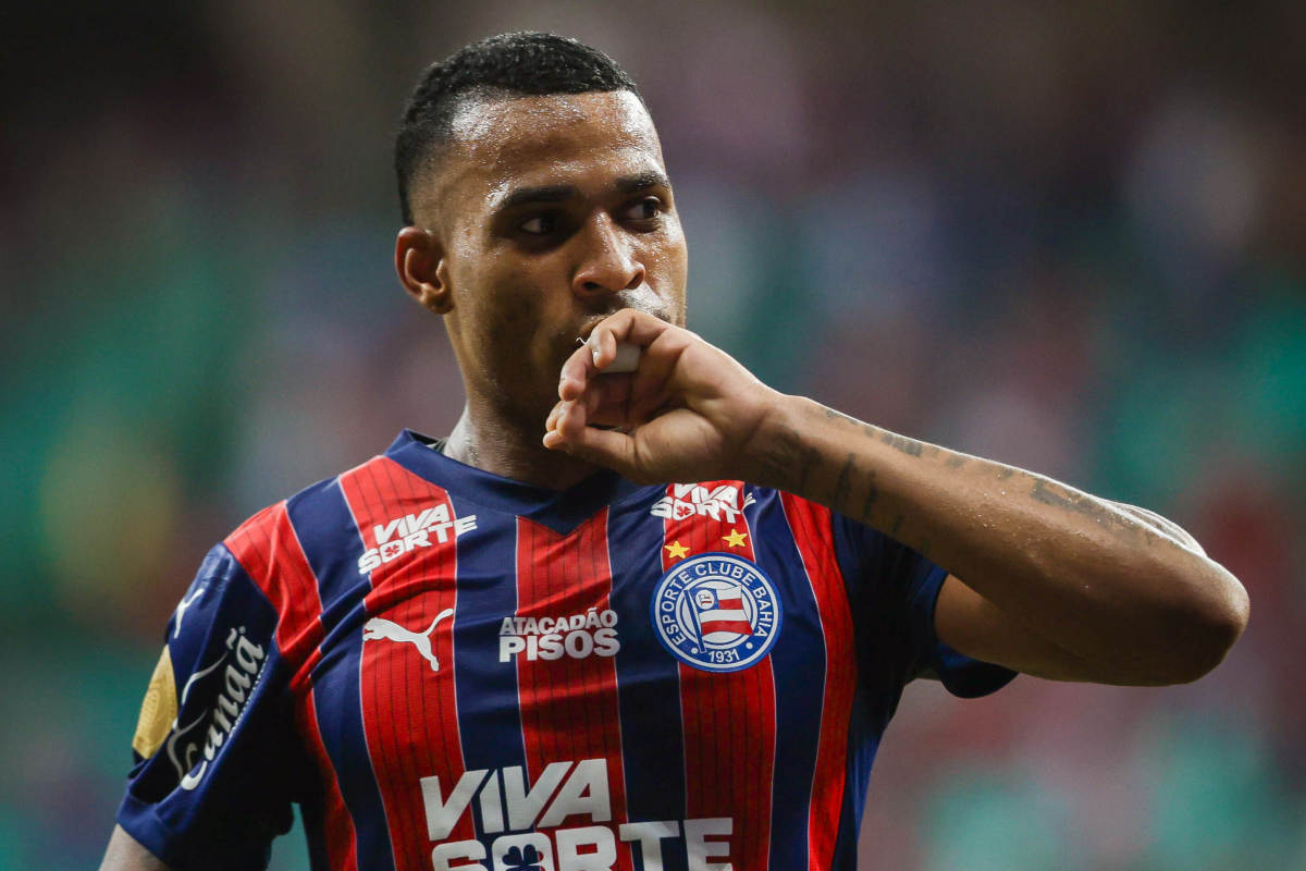 jean lucas comemora gol do bahia