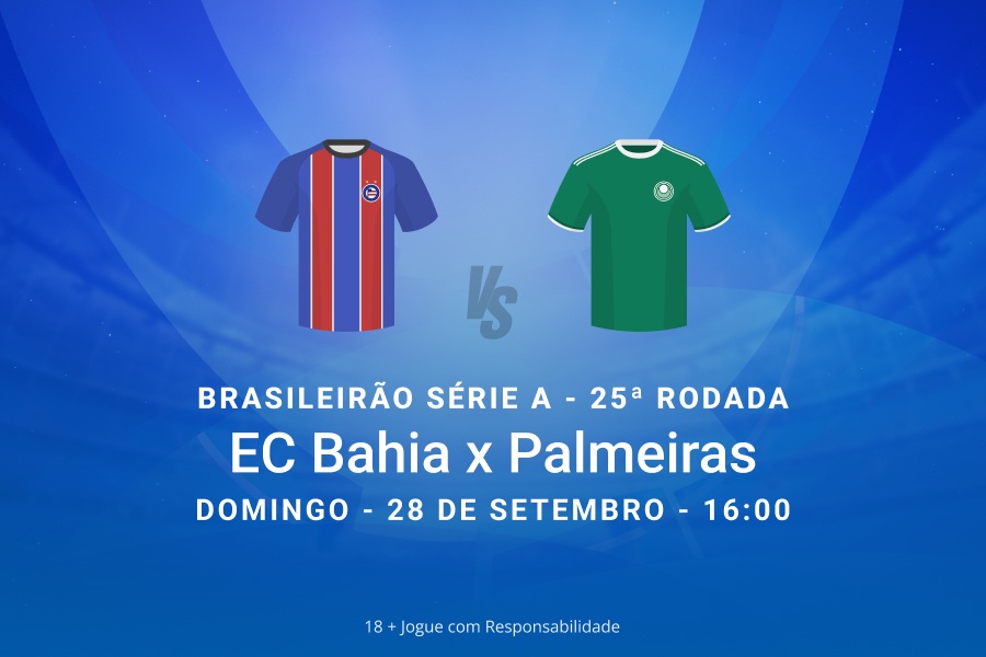 Palpites Bahia x Palmeiras pelo Brasileirão