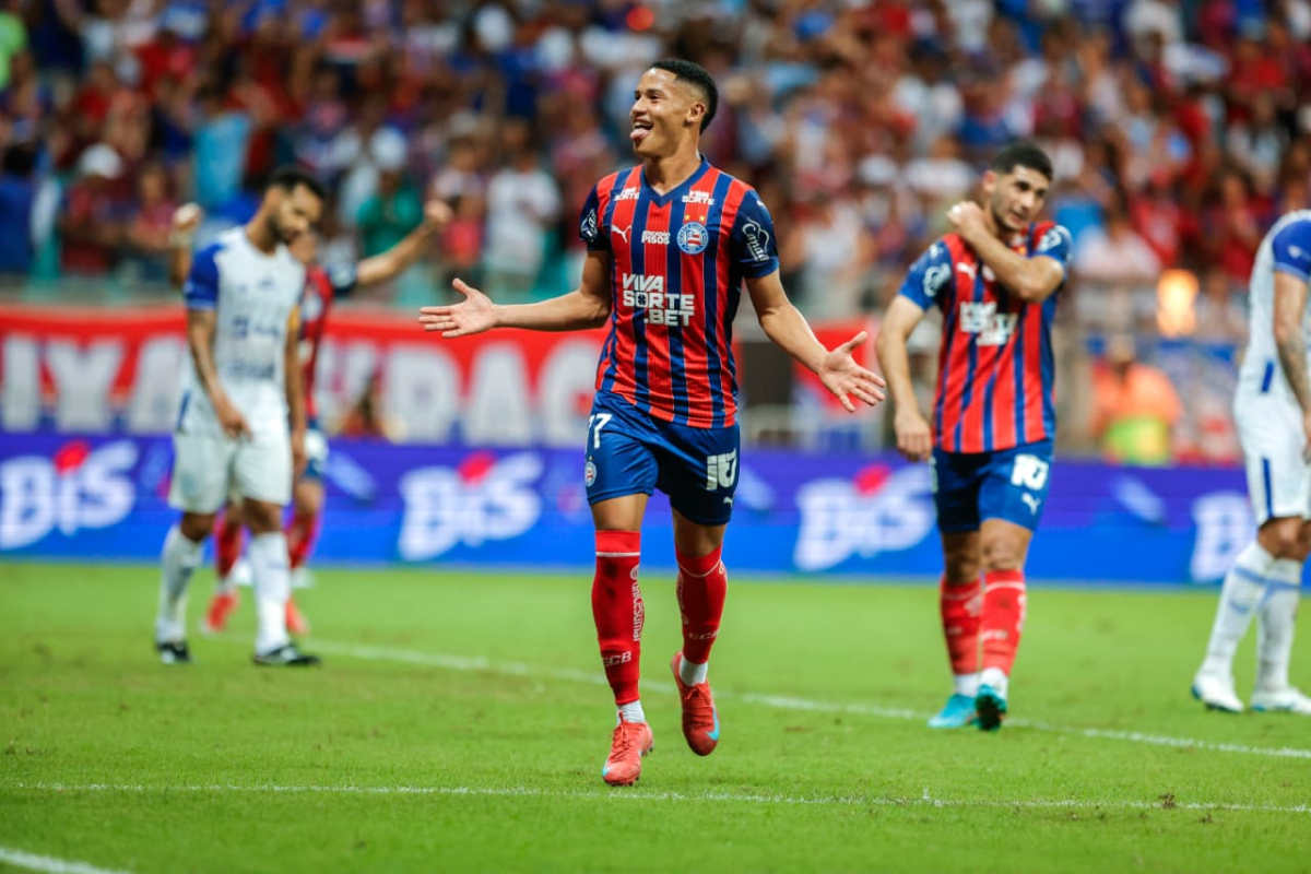 tiago comemora gol do bahia