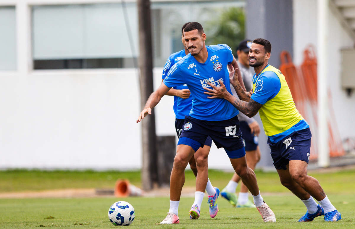 treino do bahia com gabriel xavier e willian josé