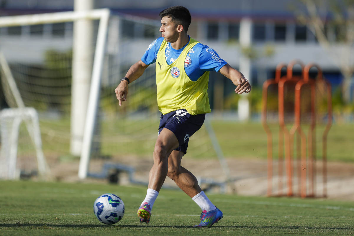 sanabria em treino do bahia