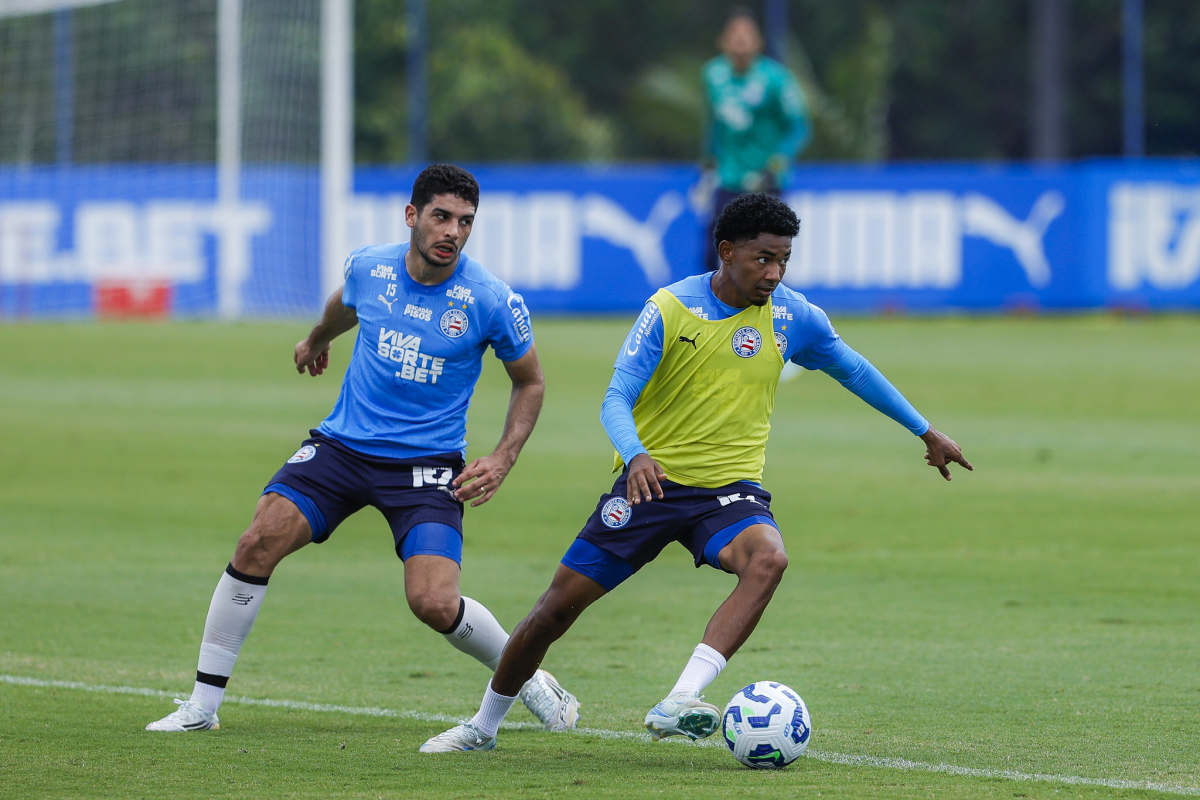 treino do bahia com vitinho e michel araújo