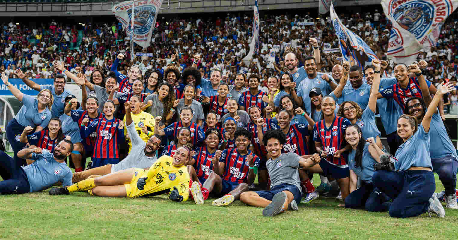 bahia feminino comemora título baiano 2025