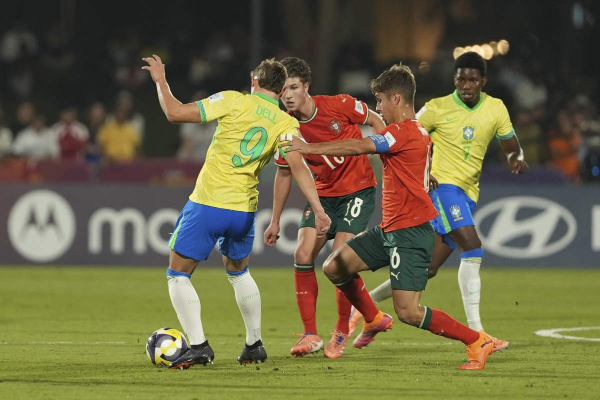 ruan pablo e dell, do bahia, na seleção sub-17