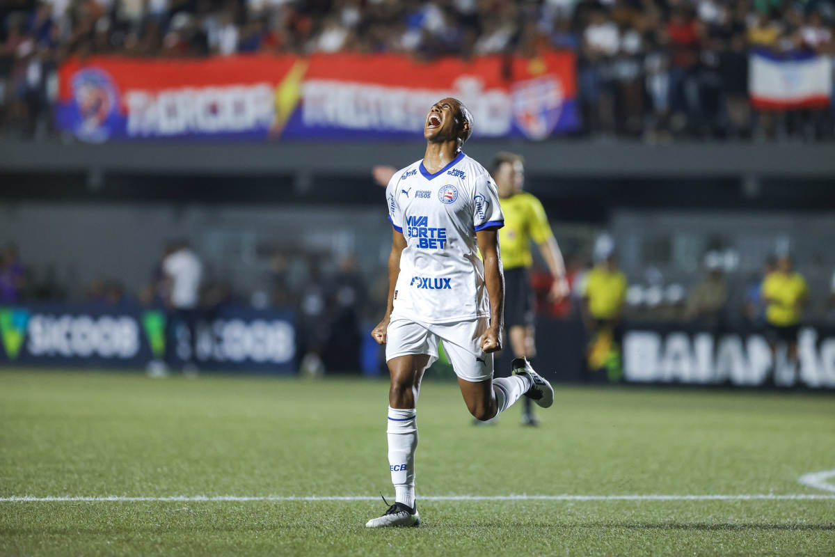 erick comemora gol pelo bahia