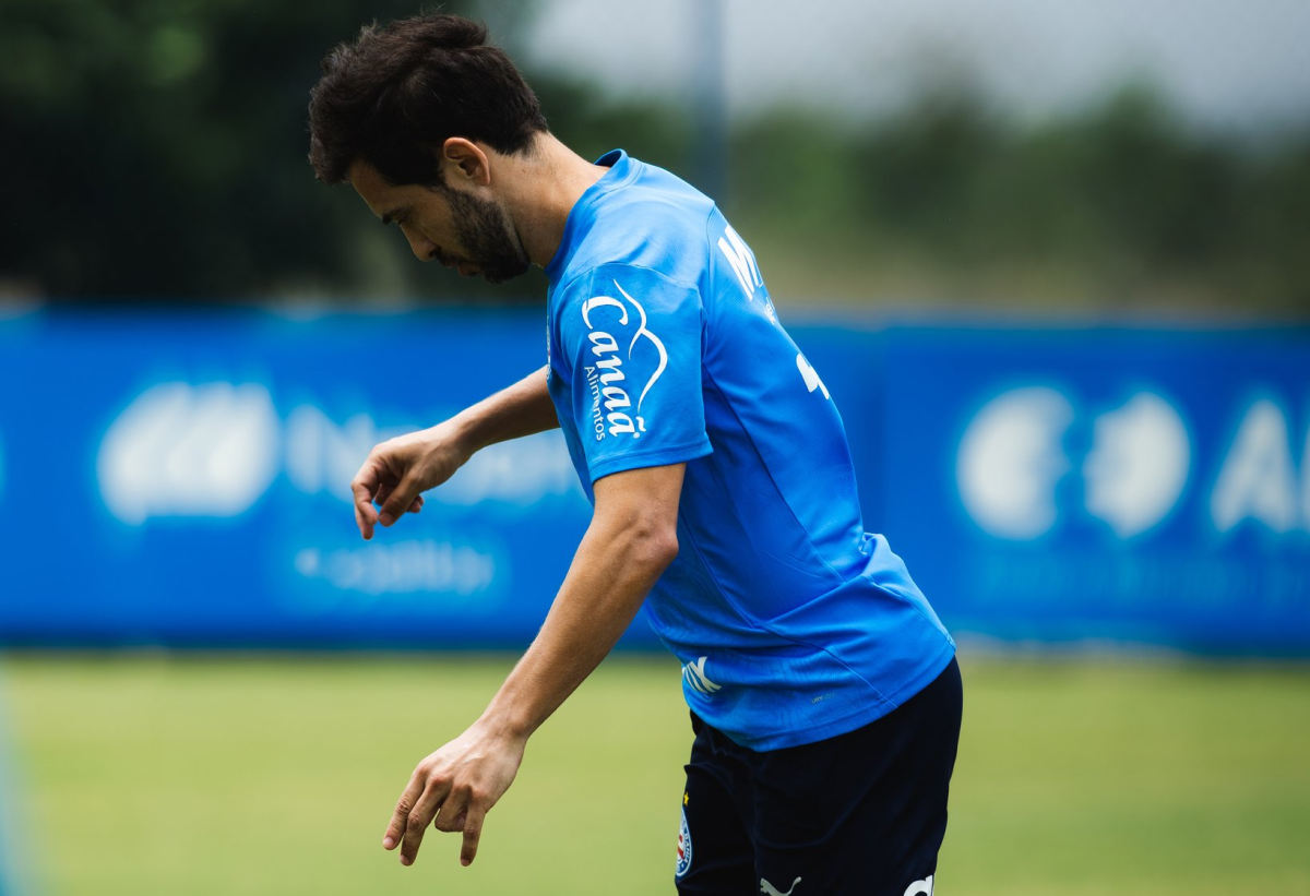 everton ribeiro em treino do bahia