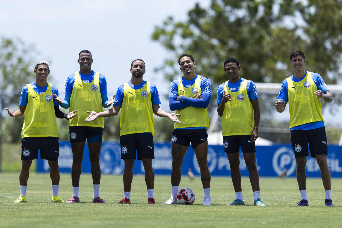 time do bahia em treino