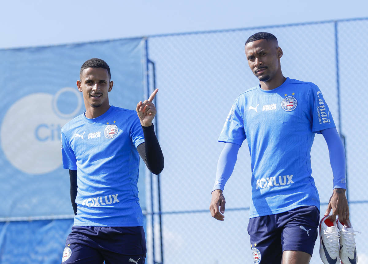 juba e ademir em treino do bahia