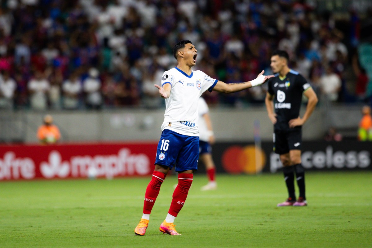 erick pulga em jogo do bahia na libertadores