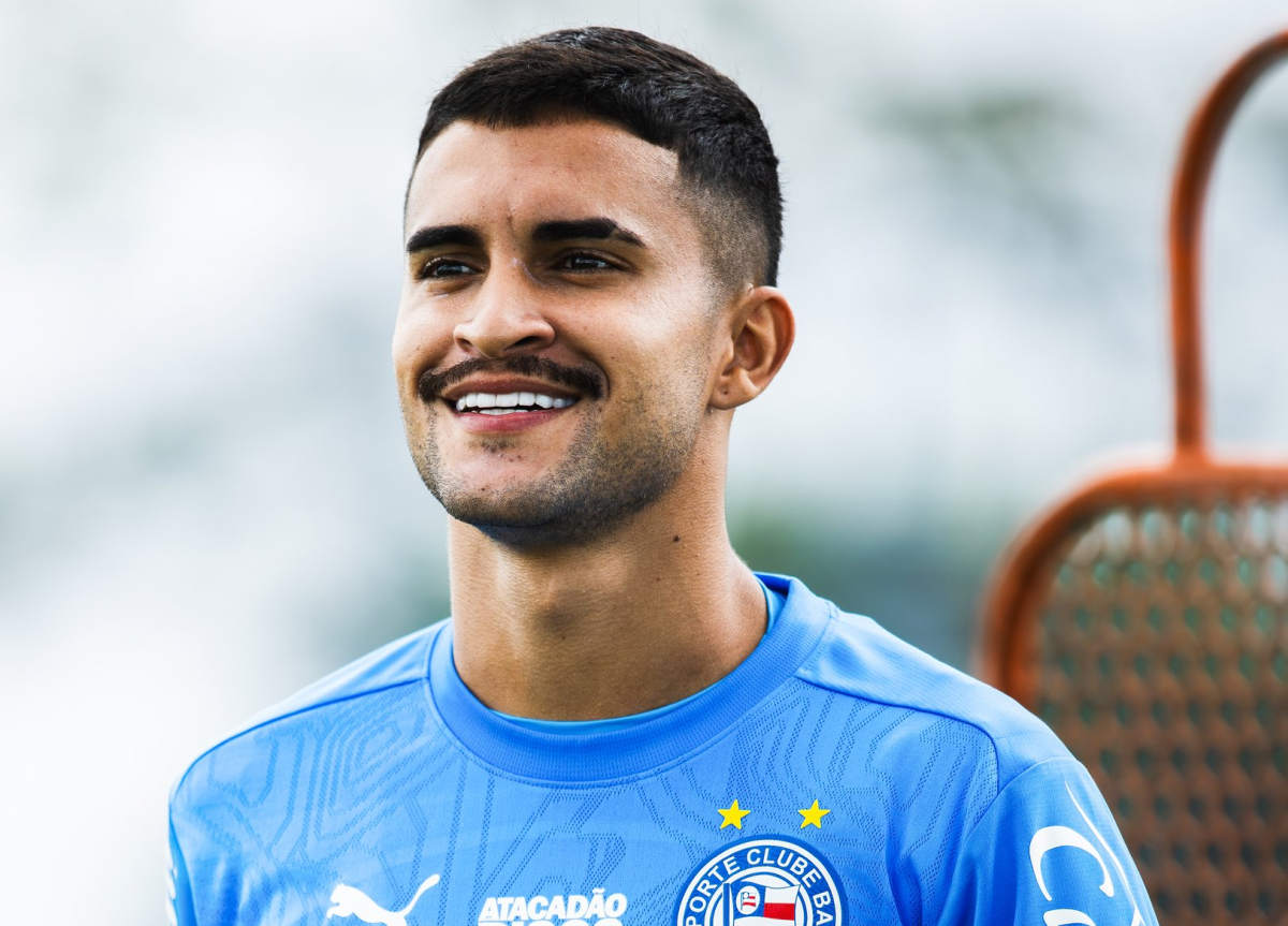 rodrigo nestor em treino do bahia