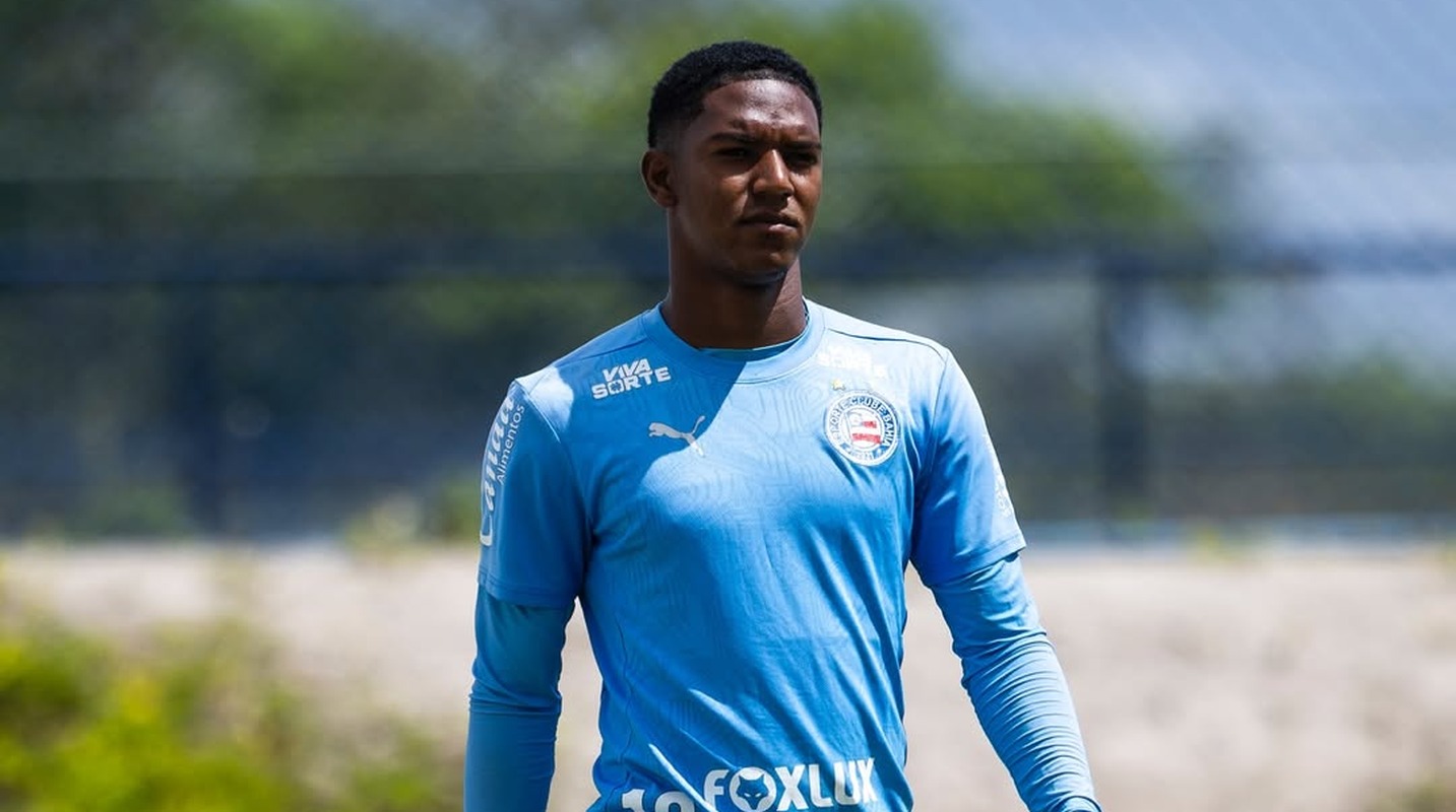 wendel em treino do bahia